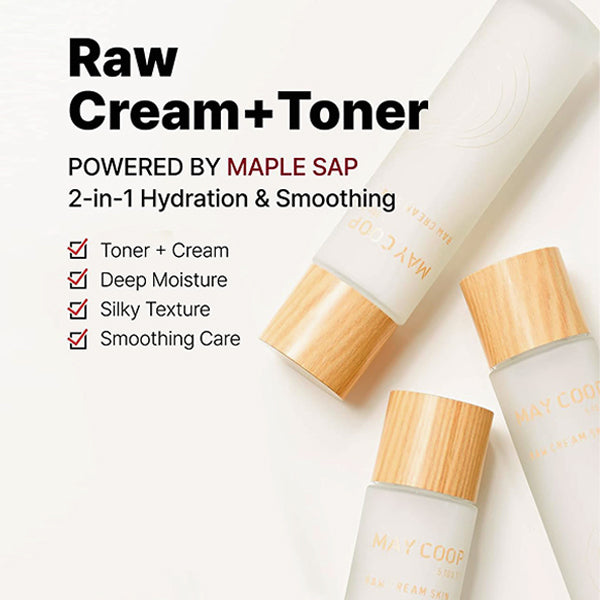 Raw Cream Skin 110ML "Hydrating Toner & Cream"