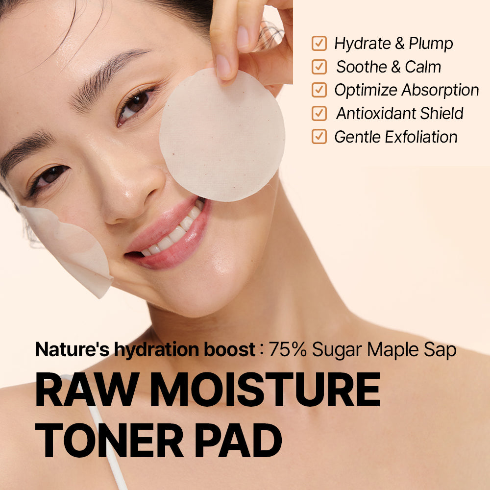 Raw Moisture Toner Pad 160ML (70 Pads)