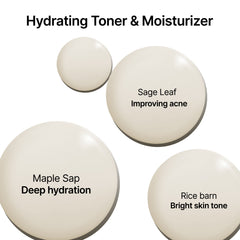 Raw Cream Skin " Hydrating Toner & Cream"