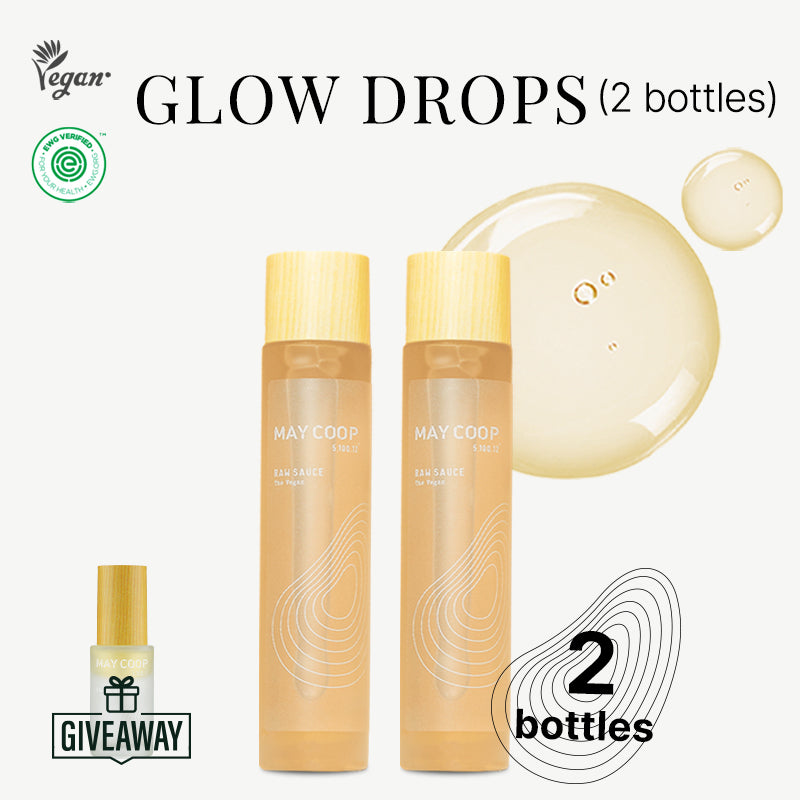 GLOW DROPS-Raw Sauce The Vegan (2 bottles ) & Giveaway Raw Oil Ampoule