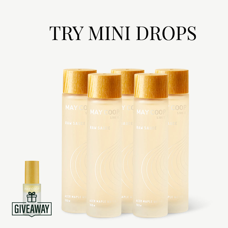 Mini Drops - Mini Raw Sauce Essence 40ML (5bottles) & Giveaway Raw Oil Ampoule
