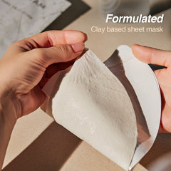 White Clay Sheet Mask "Birch Sap Face Sheet Mask" Glowing Skin less than 40 minutes!